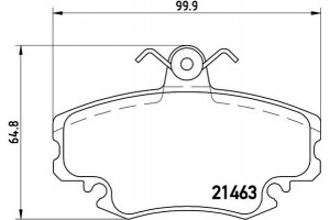 Brembo Σετ τακάκια, Δισκόφρενα - P 68 008