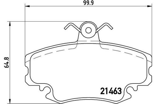 Brembo Σετ τακάκια, Δισκόφρενα - P 68 008