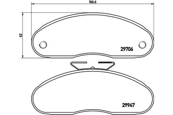 Brembo Σετ τακάκια, Δισκόφρενα - P 68 013