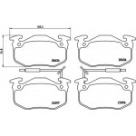 Brembo Σετ τακάκια, Δισκόφρενα - P 68 015