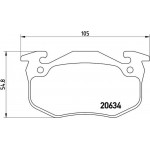 Brembo Σετ τακάκια, Δισκόφρενα - P 68 020