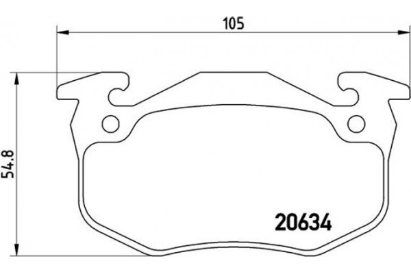 Brembo Σετ τακάκια, Δισκόφρενα - P 68 020