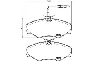 Brembo Σετ τακάκια, Δισκόφρενα - P 68 026