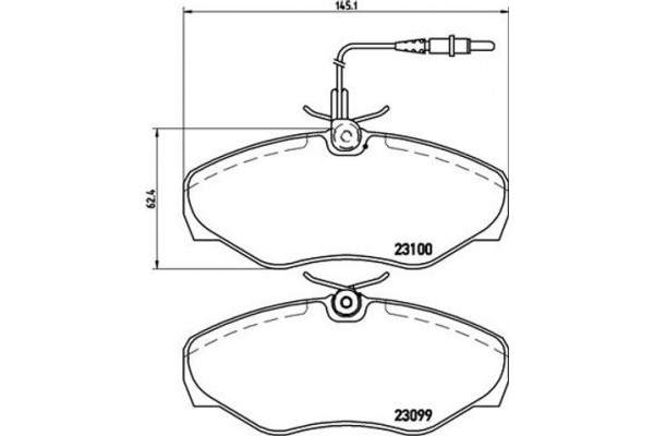 Brembo Σετ τακάκια, Δισκόφρενα - P 68 026