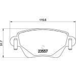 Brembo Σετ τακάκια, Δισκόφρενα - P 68 028