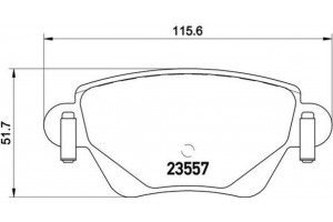 Brembo Σετ τακάκια, Δισκόφρενα - P 68 028