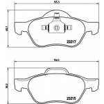 Brembo Σετ τακάκια, Δισκόφρενα - P 68 029