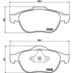 Brembo Σετ τακάκια, Δισκόφρενα - P 68 032