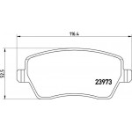 Brembo Σετ τακάκια, Δισκόφρενα - P 68 033