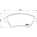 Brembo Σετ τακάκια, Δισκόφρενα - P 68 034