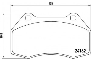 Brembo Σετ τακάκια, Δισκόφρενα - P 68 036