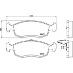 Brembo Σετ τακάκια, Δισκόφρενα - P 68 039