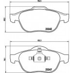 Brembo Σετ τακάκια, Δισκόφρενα - P 68 040