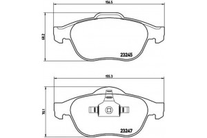 Brembo Σετ τακάκια, Δισκόφρενα - P 68 040