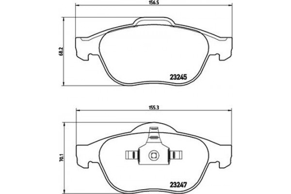 Brembo Σετ τακάκια, Δισκόφρενα - P 68 040