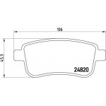 Brembo Σετ τακάκια, Δισκόφρενα - P 68 041