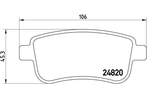 Brembo Σετ τακάκια, Δισκόφρενα - P 68 041