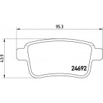 Brembo Σετ τακάκια, Δισκόφρενα - P 68 043