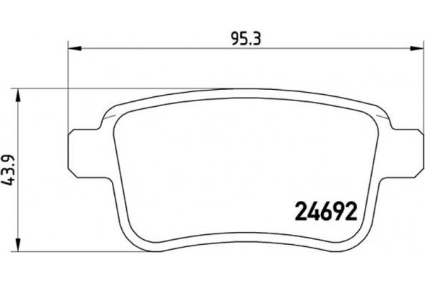 Brembo Σετ τακάκια, Δισκόφρενα - P 68 043