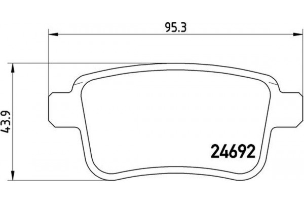 Brembo Σετ τακάκια, Δισκόφρενα - P 68 043