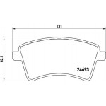 Brembo Σετ τακάκια, Δισκόφρενα - P 68 044