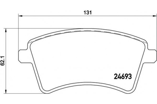 Brembo Σετ τακάκια, Δισκόφρενα - P 68 044