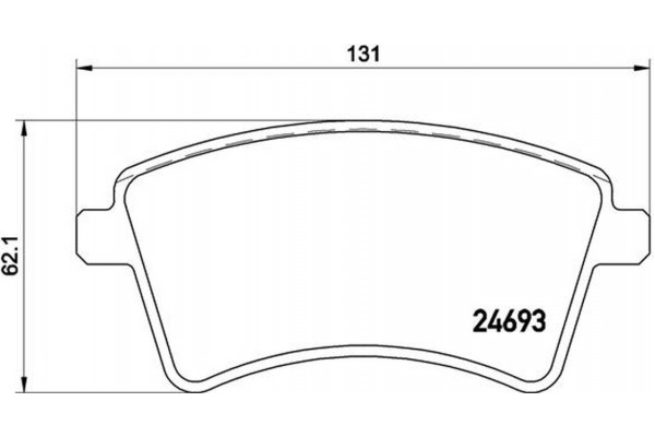 Brembo Σετ τακάκια, Δισκόφρενα - P 68 044