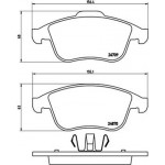 Brembo Σετ τακάκια, Δισκόφρενα - P 68 045