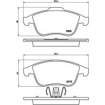 Brembo Σετ τακάκια, Δισκόφρενα - P 68 047X