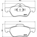 Brembo Σετ τακάκια, Δισκόφρενα - P 68 048X