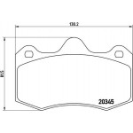 Brembo Σετ τακάκια, Δισκόφρενα - P 68 051