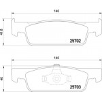 Brembo Σετ τακάκια, Δισκόφρενα - P 68 059