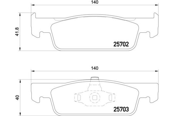 Brembo Σετ τακάκια, Δισκόφρενα - P 68 059X