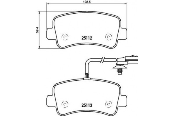 Brembo Σετ τακάκια, Δισκόφρενα - P 68 063