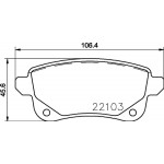 Brembo Σετ τακάκια, Δισκόφρενα - P 68 064