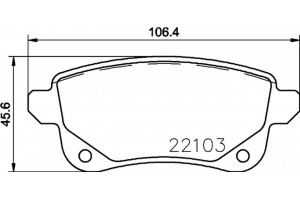 Brembo Σετ τακάκια, Δισκόφρενα - P 68 064