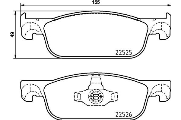 Brembo Σετ τακάκια, Δισκόφρενα - P 68 065