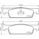 Brembo Σετ τακάκια, Δισκόφρενα - P 68 069