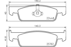Brembo Σετ τακάκια, Δισκόφρενα - P 68 069