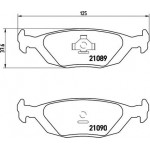 Brembo Σετ τακάκια, Δισκόφρενα - P 71 003