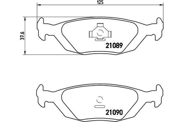 Brembo Σετ τακάκια, Δισκόφρενα - P 71 003