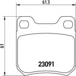 Brembo Σετ τακάκια, Δισκόφρενα - P 71 008