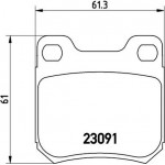 Brembo Σετ τακάκια, Δισκόφρενα - P 71 008