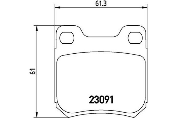 Brembo Σετ τακάκια, Δισκόφρενα - P 71 008