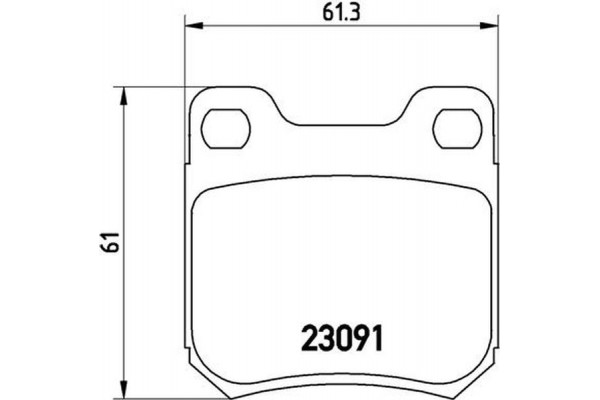 Brembo Σετ τακάκια, Δισκόφρενα - P 71 008