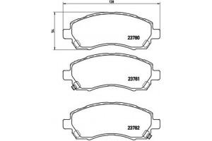 Brembo Σετ τακάκια, Δισκόφρενα - P 78 009