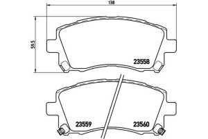 Brembo Σετ τακάκια, Δισκόφρενα - P 78 010