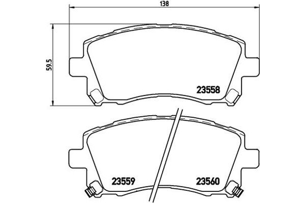 Brembo Σετ τακάκια, Δισκόφρενα - P 78 010