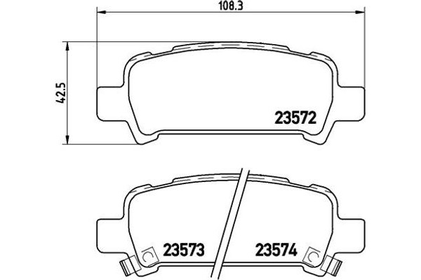 Brembo Σετ τακάκια, Δισκόφρενα - P 78 011