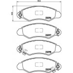 Brembo Σετ τακάκια, Δισκόφρενα - P 78 012